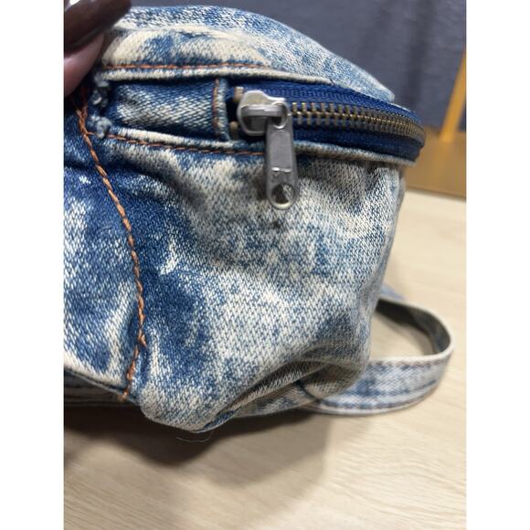 Vintage 80s Shane Denim Fannypack Acid Stone Washed Made In Taiwan - Picture 6 of 8